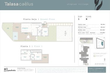 Rzut - Mieszkanie na sprzedaż 3 pokoje o powierzchni 90,32 m² - numer ADO-B w Talasa Celeus y Terra by Quadratia