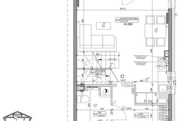 Rzut - Dom na sprzedaż 3 pokoje o powierzchni 76,5 m² - numer 33B w Zielono Mi 2