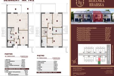 Rzut - Dom na sprzedaż 5 pokoi o powierzchni 109,84 m² - numer 14/2 w Dzielnica Hrabska etap IV