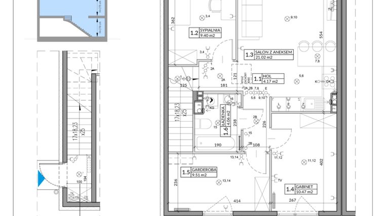 Rzut - Mieszkanie na sprzedaż 4 pokoje o powierzchni 67,46 m² - numer 33B w Domy na Witosa etap 1B