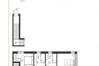 Rzut - Mieszkanie na sprzedaż 4 pokoje o powierzchni 79,14 m² - numer 11_2 w Apartamenty Sielanka