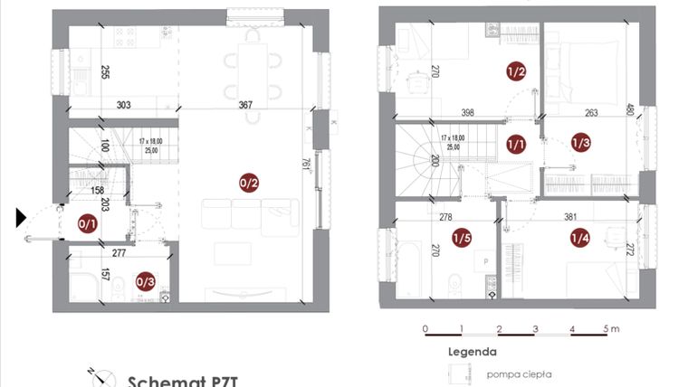 Rzut - Dom na sprzedaż 4 pokoje o powierzchni 87,97 m² - numer 15 w Parkowy Zakątek