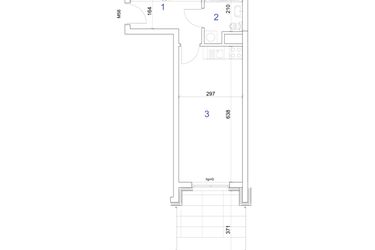 Rzut - Mieszkanie na sprzedaż 1 pokój o powierzchni 29,31 m² - numer 6.58 w Mierzeja Wiślana etap IV