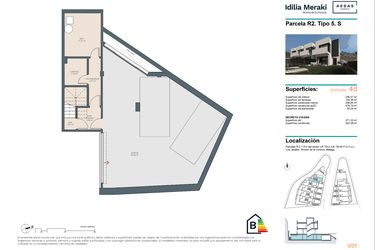 Rzut - Mieszkanie na sprzedaż 4 pokoje o powierzchni 300,6 m² - numer 5 w Idilia  Meraki