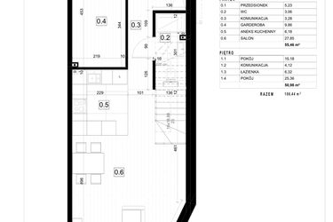 Rzut - Dom na sprzedaż 4 pokoje o powierzchni 113,29 m² - numer 9 w Smart Shape