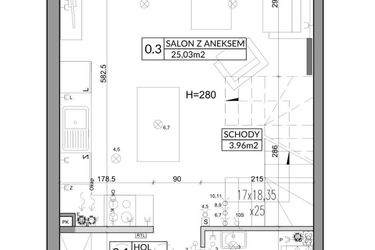 Rzut - Dom na sprzedaż 3 pokoje o powierzchni 72,9 m² - numer 22A w Nova Magdalenka 6