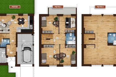 Rzut - Dom na sprzedaż 7 pokoi o powierzchni 145,9 m² - numer 25B/2 w Osiedle Albatrosów