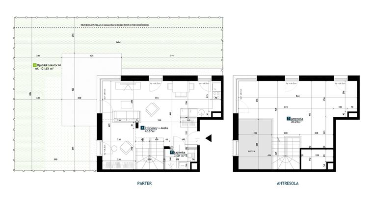 Rzut - Mieszkanie na sprzedaż 1 pokój o powierzchni 75,61 m² - numer BH0006 w Viva Cité
