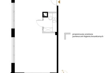 Rzut - Lokal użytkowy na sprzedaż 1 pokój o powierzchni 62,37 m² - numer 22 w BIZPARK D