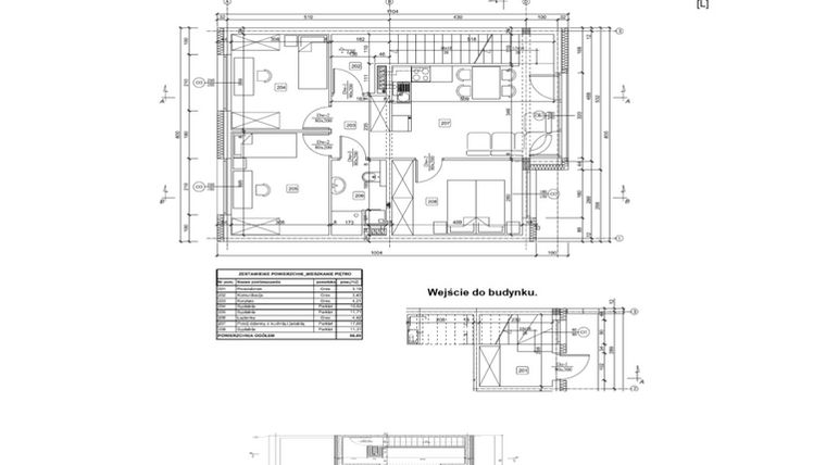 Rzut - Mieszkanie na sprzedaż 4 pokoje o powierzchni 66,85 m² - numer 42/6 w Ogrody Kochanowskiego