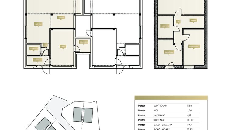 Rzut - Dom na sprzedaż 3 pokoje o powierzchni 163,09 m² - numer 4B w Na Wzgórzu 2