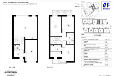 Rzut - Dom na sprzedaż 4 pokoje o powierzchni 124,43 m² - numer K2 w Dębowa Residence