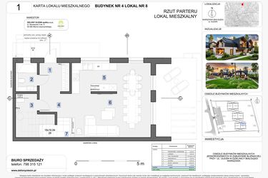 Rzut - Dom na sprzedaż 4 pokoje o powierzchni 136 m² - numer 8 w Zielony Olesin