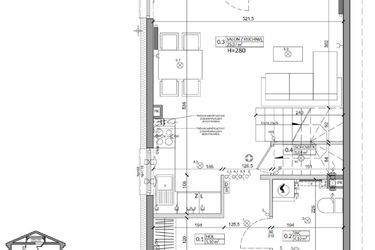 Rzut - Dom na sprzedaż 3 pokoje o powierzchni 76,5 m² - numer 30A w Zielono Mi 2