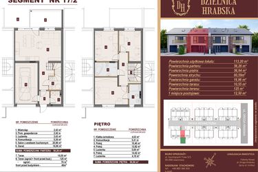 Rzut - Dom na sprzedaż 4 pokoje o powierzchni 109,84 m² - numer 17/2 w Dzielnica Hrabska etap V