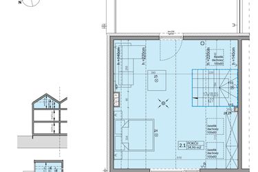 Rzut - Dom na sprzedaż 6 pokoi o powierzchni 149,53 m² - numer 8A w Wille przy Lesie