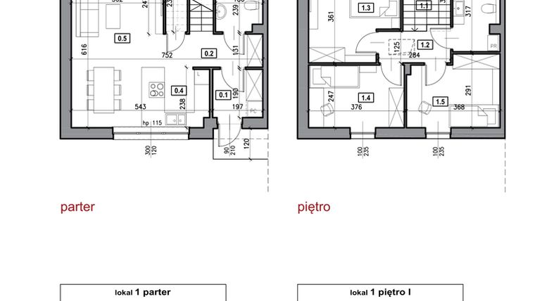 Rzut - Dom na sprzedaż 4 pokoje o powierzchni 84,2 m² - numer 3.1 w Trzcińska 95