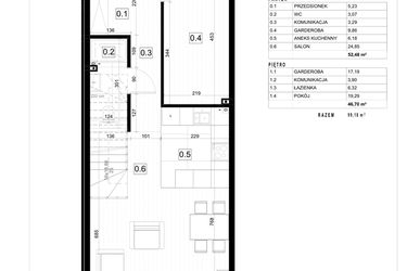 Rzut - Dom na sprzedaż 4 pokoje o powierzchni 98,86 m² - numer 2 w Smart Shape