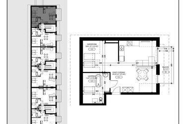 Rzut - Mieszkanie na sprzedaż 1 pokój o powierzchni 34,71 m² - numer B3-M5 w Śląska Park