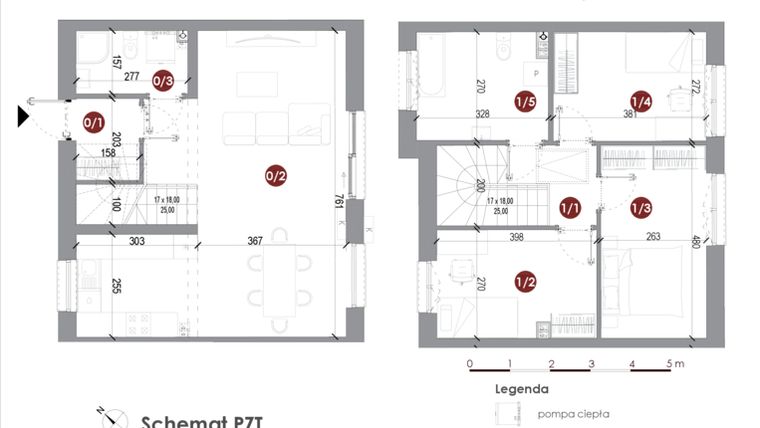 Rzut - Dom na sprzedaż 4 pokoje o powierzchni 89,32 m² - numer 9A w Parkowy Zakątek