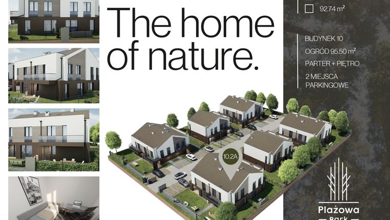 Rzut - Dom na sprzedaż 4 pokoje o powierzchni 92,74 m² - numer 10.2A w Plażowa Park Głowno