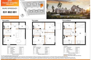 Rzut - Dom na sprzedaż 5 pokoi o powierzchni 116,3 m² - numer 11 w Zacisze Ursynów