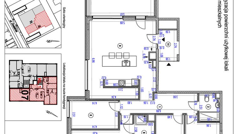 Rzut - Mieszkanie na sprzedaż 5 pokoi o powierzchni 115,34 m² - numer A7 w Vilanovia Park