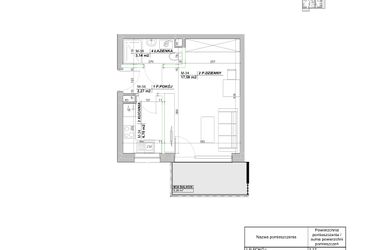 Rzut - Mieszkanie na sprzedaż 1 pokój o powierzchni 27,7 m² - numer A.34 w Laurowy Zakątek