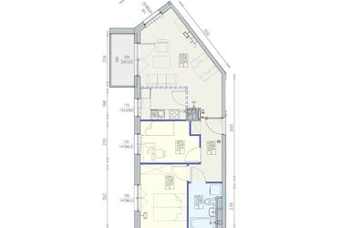 Rzut - Mieszkanie na sprzedaż 2 pokoje o powierzchni 54,34 m² - numer K2 10/4/5/3ka w Południk 17 - budynek K2