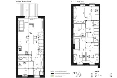 Rzut - Mieszkanie na sprzedaż 4 pokoje o powierzchni 85,7 m² - numer 11/2 w Osiedle Księżnej Dąbrówki - Skarbcowa