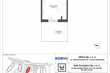 Rzut - Mieszkanie na sprzedaż 1 pokój o powierzchni 32,94 m² - numer A.1M11 w WENDY