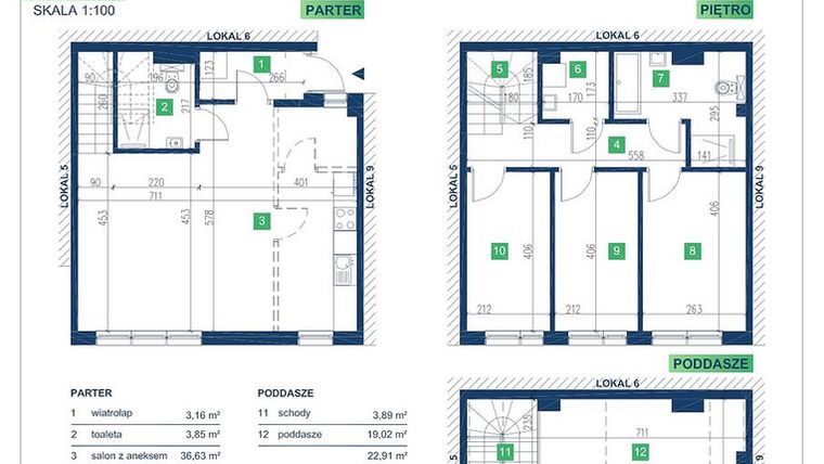 Rzut - Dom na sprzedaż 5 pokoi o powierzchni 113,13 m² - numer 7 w Vista Forest Stabłowice