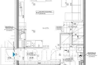 Rzut - Dom na sprzedaż 4 pokoje o powierzchni 82,54 m² - numer 22B w Ogrody Przyjaciół 5 etap II