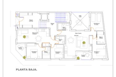 Rzut - Mieszkanie na sprzedaż 2 pokoje o powierzchni 65,19 m² - numer 0A w Royal Star Guardamar del Segura, RD-35159