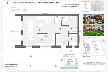 Rzut - Dom na sprzedaż 4 pokoje o powierzchni 136 m² - numer 4 w Zielony Olesin