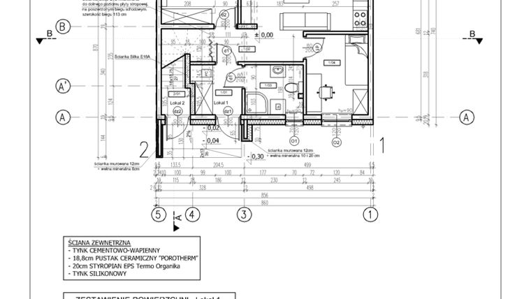 Rzut - Mieszkanie na sprzedaż 3 pokoje o powierzchni 45,9 m² - numer 15C w Słoneczny Nowy Otok - Malownicza VI