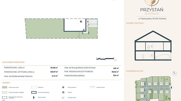 Rzut - Dom na sprzedaż 5 pokoi o powierzchni 151,66 m² - numer G1 w Przystań Złotokłos