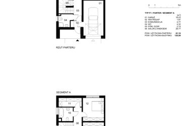 Rzut - Dom na sprzedaż 4 pokoje o powierzchni 125,09 m² - numer 47 w Nowe Planty