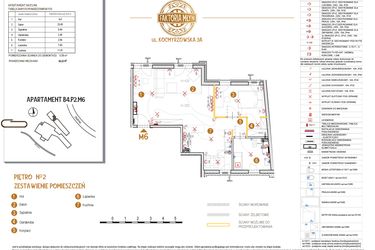 Rzut - Mieszkanie na sprzedaż 2 pokoje o powierzchni 63,22 m² - numer B4.P2.M6 w Faktoria Młyn