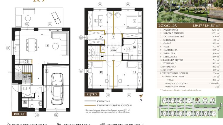 Rzut - Dom na sprzedaż 5 pokoi o powierzchni 134,58 m² - numer 10A w Lawinowa 18