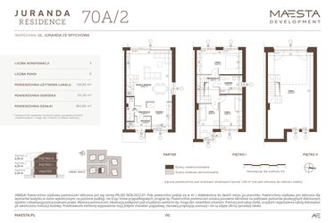 Rzut - Dom na sprzedaż 5 pokoi o powierzchni 125,82 m² - numer 70A_2 w Juranda Residence
