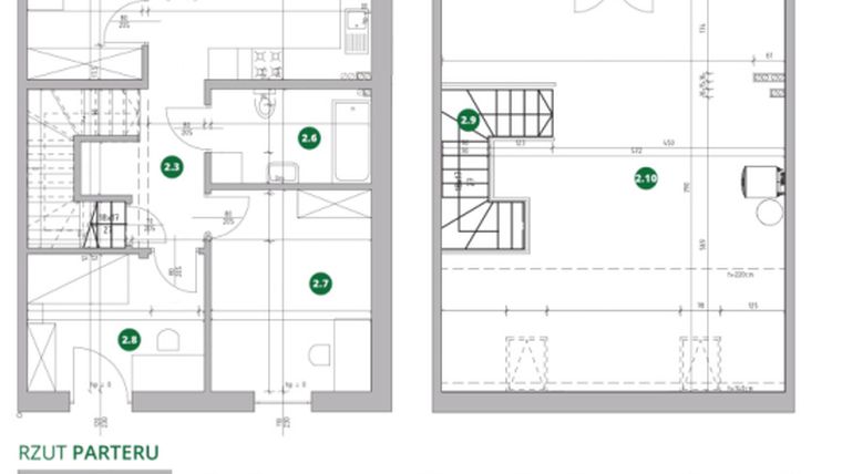 Rzut - Mieszkanie na sprzedaż 5 pokoi o powierzchni 108,48 m² - numer 5.40 w Osiedle Parkowe Tyczyn etap II