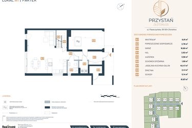 Rzut - Dom na sprzedaż 5 pokoi o powierzchni 157,29 m² - numer A1 w Przystań Złotokłos