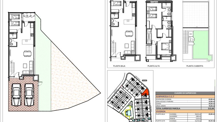 Rzut - Dom na sprzedaż 4 pokoje o powierzchni 180,12 m² - numer 7 w Wille w Denia