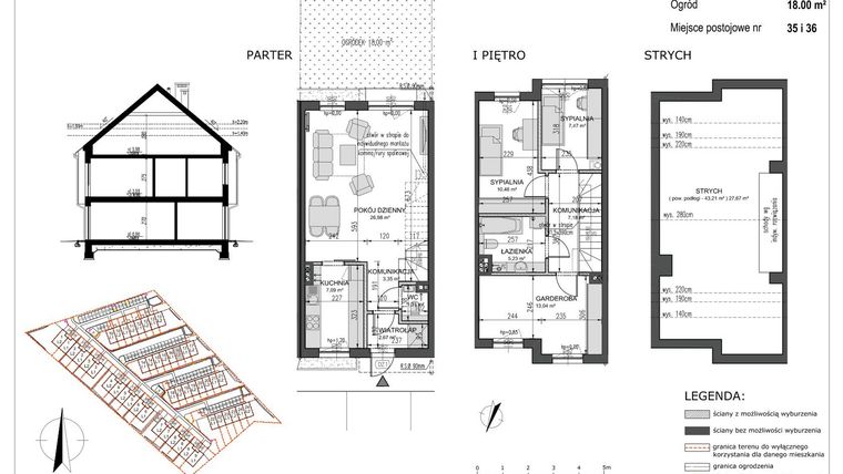 Rzut - Mieszkanie na sprzedaż 4 pokoje o powierzchni 84,79 m² - numer B16/L2 w Słoneczne Ogrody