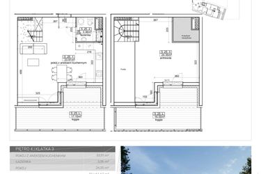 Rzut - Mieszkanie na sprzedaż 3 pokoje o powierzchni 61,31 m² - numer 97 w Wave