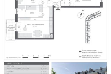Rzut - Mieszkanie na sprzedaż 4 pokoje o powierzchni 84,21 m² - numer 31 w Ignatki Forest