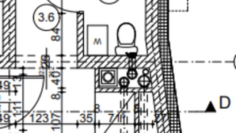 Rzut - Mieszkanie na sprzedaż 3 pokoje o powierzchni 48,47 m² - numer 22.16 w Osiedle Wyszyńskiego