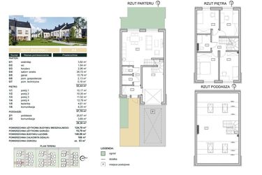 Rzut - Dom na sprzedaż 5 pokoi o powierzchni 140,58 m² - numer A4 w Cisova Park