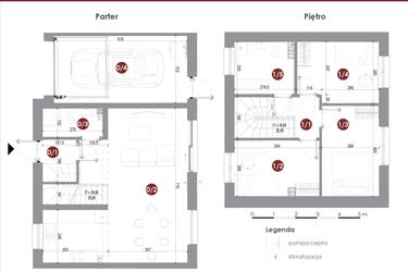 Rzut - Dom na sprzedaż 4 pokoje o powierzchni 101,4 m² - numer 8A w Parkowy Zakątek